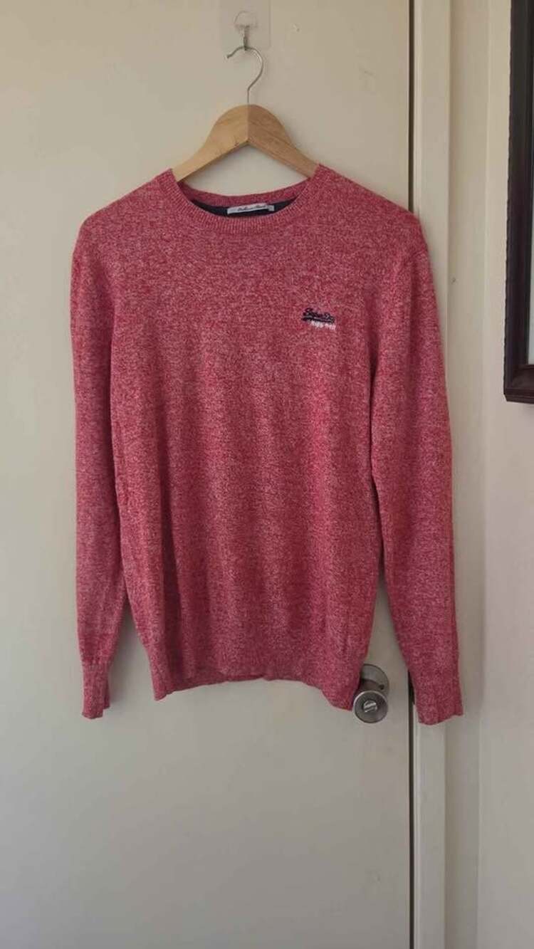 Vintage Superdry Orange Label Cashmere Blend Sweater - Size Medium Unisex